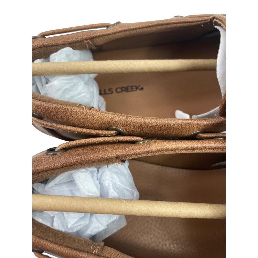 Falls Creek Shana Cognac Boat Shoes Loafers Womens Size 6M Memory Foam - Picture 8 of 8